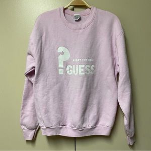 Vintage Guess Crewneck Sweater 90’s Pink